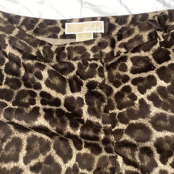 MICHAEL Michael Kors Leopard High Waist Shorts - Picture 3 of 5